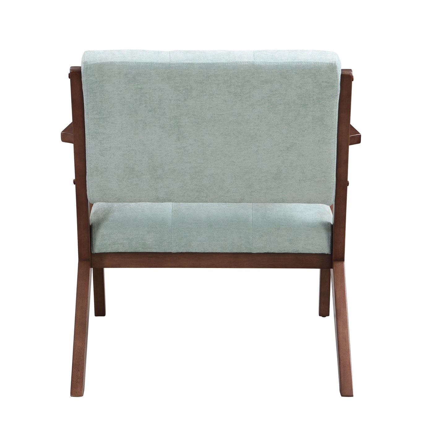 30" Mid-Century Modern Accent Chair with Plush Cushions, Angled Arm Design, and Sturdy Solid Wood Frame – Perfect for Cozy Living Room, Bedroom, or Office Seating